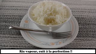 Riz cuit à la perfection  à la vapeur [upl. by Kirsteni]