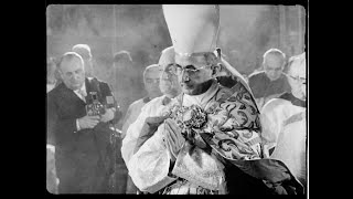 Pope Paul VI Consecrates Rebuilt Abbey of Monte Cassino 1964 HD [upl. by Enerol]