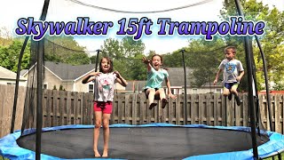 Skywalker 15FT Round Trampoline [upl. by Nedle539]