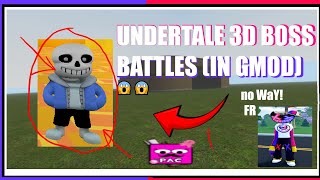 short showcaseundertale 3d boss battles sans in Gmod pac3 [upl. by Emmerie]