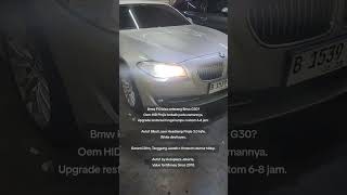 Bmw F10 solusi lampu mobil terang fokus tembus hujan no silau Auto1 Biled Laser Headlamp Projie 30 [upl. by Tammi]