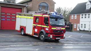 Oxfordshire Fire amp Rescue Service  Abingdon  Double Turnout  Including Retained With Spare Pump [upl. by Freudberg342]