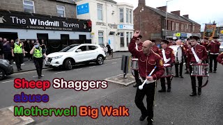 Aberdeen Fans in Motherwell abuse Orange Walk [upl. by Dlawso]