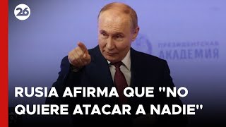 🚨 RUSIA afirma que quotNO QUIERE ATACAR A NADIE y que EEUU ATACÓ por medio de UCRANIAquot [upl. by Irroc]