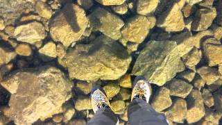 Walking on beautiful clean ice in Slovakian Mountains [upl. by Vachill491]