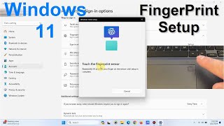 How To Setup Fingerprint Sensor In Windows 11  ASUS ACER HP DELL LENOVO MSI MICROSOFT Laptops [upl. by Pasho]