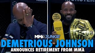 UFC Legend Demetrious Johnson Announces Retirement from MMA I Am Done [upl. by Asillam]