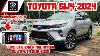 MULTIMÍDIA TOYOTA SW4 2024  GUIA COMPLETO COMO UTILIZAR 🚘💡🤔 [upl. by Ytrebil808]