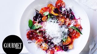 Roast beetroot and blood orange salad  Gourmet Traveller [upl. by Amersham]