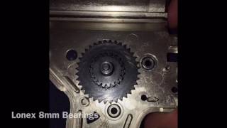 Airsoft Modify 8mm Ceramics Vs Lonex 8mm Bearings [upl. by Ia766]