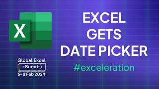 Excel finally gets a date picker [upl. by Ludwig]