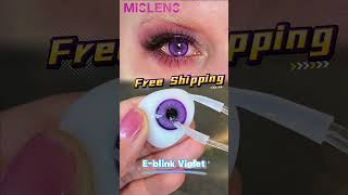 MISLENS Purple Vibes🦄💜✨makeup contactlenses mislens purple makeuptransformation cosplay [upl. by Ot712]