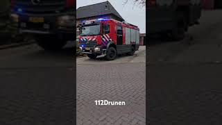 TST 214542 Drunen met spoed naar een reanimatie in Drunen brandweerman [upl. by Aihtnamas]