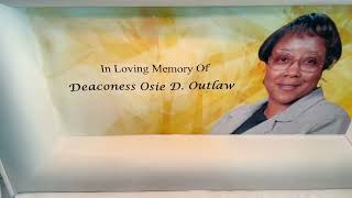 Funeral Service of Deaconess Osie Dean Outlaw [upl. by Castro]