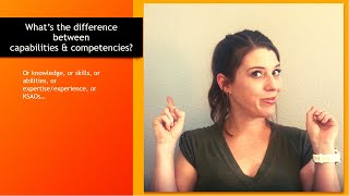 What’s the difference between competencies and capabilities [upl. by Waldron]