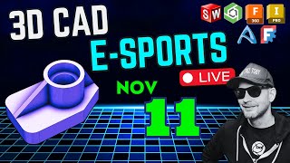 Model Monday LIVE  1 PM  NOV 11th  Speedmodeling 3DCAD esports  CAD vs CAD [upl. by Orit]