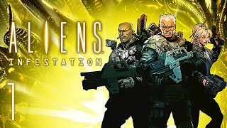 Aliens Infestation NDS  1080p HD Walkthrough 100 Chapter 1  Sulaco Infestation [upl. by Irrac]