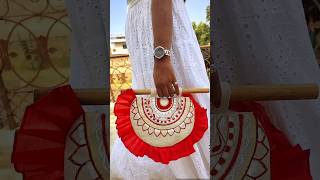 quotDIY Bengali Traditional Hand Fan Bag  Unique Ethnic Craft Tutorialquot [upl. by Sondra949]