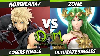 DAT MM 342 LOSERS FINALS  Zone Palutena Vs RobbieAK47 Cloud Smash Ultimate  SSBU [upl. by Bohs]