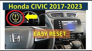 HONDA CIVIC 2017 2023TPMS CALIBRATION RESET [upl. by Adebayo785]