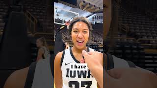 We asked the Iowa Womens Basketball team their pregame ritual This is what they said [upl. by Cann]