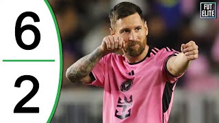 Lionel Messi HATTRICK  Inter Miami vs New England 62 Extended Highlights amp Goals 2024 [upl. by Westley]