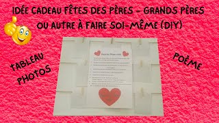 IDÉE CADEAU FÊTES DES PÈRES  GRANDS PÈRES OU AUTRE À FAIRE SOIMÊME DIY [upl. by Ain931]