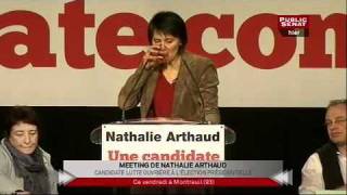 Meeting de Nathalie Arthaud et Arlette Laguiller 05022012 [upl. by Kired333]