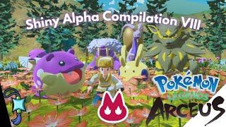 SHINY ALPHA Compilation 8 in Pokemon Legends Arceus [upl. by Saltsman]