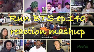 BTS Run BTS 달려라 방탄 ep140｜reaction mashup [upl. by Mastat]