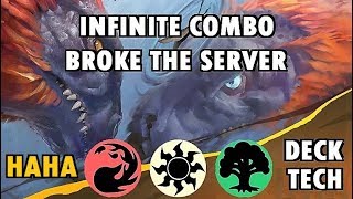 INFINITE COMBO BREAKING THE GAME MTG Arena Polyraptor [upl. by Esimaj]