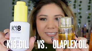 K18 HAIR OIL VS OLAPLEX HAIR OIL  Cual Aceite Es Mejor [upl. by Aimit]