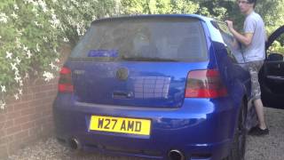 Golf R32 milltek manifolds decat milltek back box remapped maybe cams [upl. by Niwde]