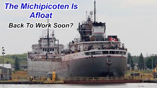 The Michipicoten is Floating The Repair of The 13 Foot Crack Seems to be Finished [upl. by Annayat]