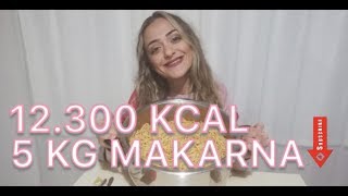 5 KG SPAGETTİSohbetli Video 12300 kcal [upl. by Eizus]