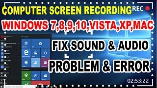 how to fix audio amp voice recording problem while Screen Recording on DesktopComputerLaptop [upl. by Schuman]