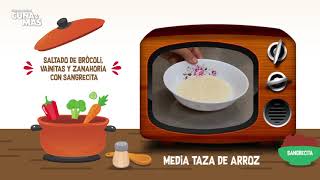 CocinandoConCunaMás Segundo Capitulo quotSaltadito de brócoli vainitas y zanahoria con sangrecitaquot [upl. by Iidnarb836]