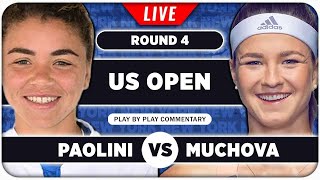 PAOLINI vs MUCHOVA • US Open 2024 • LIVE Tennis Play by Play Stream [upl. by Akiwak]