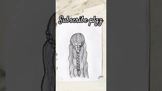 how to draw hairstyle for girls drawingtrendingshortsviralshort [upl. by Glantz]