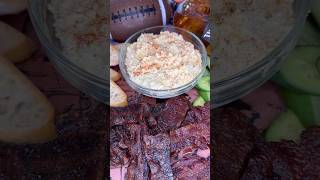 Smoked Deviled Egg Dip With Candied Bacon [upl. by Mixie]