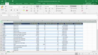 MS Office 365  Excel Intro Excel  Werken met kolommen rijen en cellen 2 [upl. by Jet]