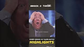 Every brock vs taker match [upl. by Ahsienal]