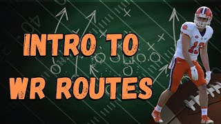 Intro To Wide Receiver Routes In American Football [upl. by Callahan]