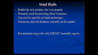 Hand Calculations for the Design of Stud Rails [upl. by Paulson]