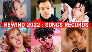 Rewind 2022  2022’s Global Songs Records  Most Viewed Most Liked Most Commented Fastest 100 [upl. by Kosey194]