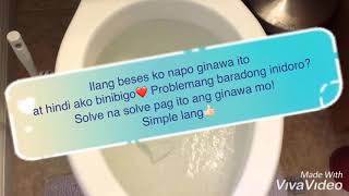 Baradong Inidoro clogged toilet bowl Eto na ang 101 Solusyon❤️ [upl. by Inod]