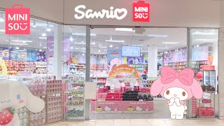 🌸Shopping at the NEW Miniso🌸 FULL of Sanrio items  stationery haul [upl. by Hayn820]