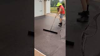 Satisfying Driveway Sealcoating shorts short satisfying [upl. by Gilberte]