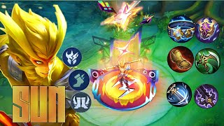 SUN POWER BUILD THIS SEASON mobilelegends mlbb TOPSUN [upl. by Mckinney]