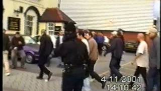 Football Hooligans  Wrexham town Vs Cardiff city 2001 [upl. by Myo]